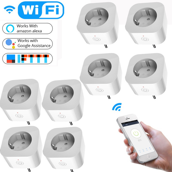 4PCS Smart Sockets Remote Control Outlet with Timing Function,EU Plug