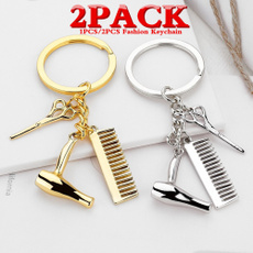 Brushes & Combs, keychainskeyring, Key Chain, Joyería de pavo reales