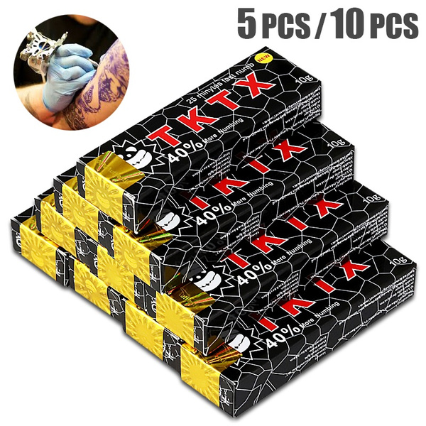 5pcs/10pcs 40 Black Before Tktx Tattoo Cream Assistance Piercing