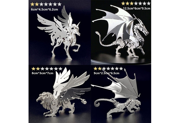 Animal Miniature 'Hummingbird Dragon' 3D Metal Structural Puzzle – Winston  Puzzles