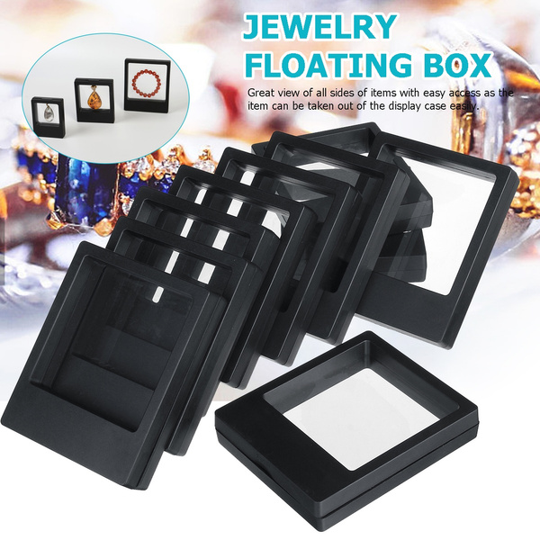Jewelry Display Stand Holder Packaging Box Floating Presentation Case