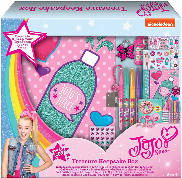 JoJo Siwa Treasure Box Crafts Art Kit with Bracelet, Stickers and Pens ...