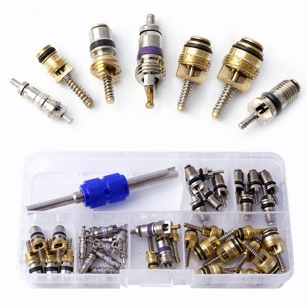 Valve Comressor R12 40pcs New R12 R134A A/C Valve Cores Remover Kits For Car Air ...