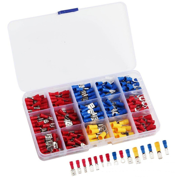 280pcs/set Cable Lugs Assortment Kit Wire Flat Female and Male ...