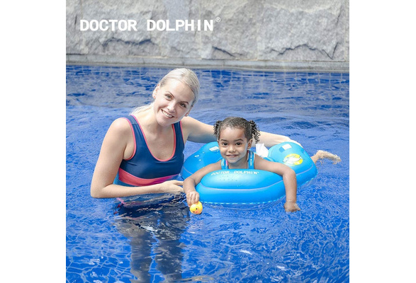 Green Inflatable Baby Pool Float Infant Swim Floaties for Pool Baby Infant Swimming Float with New Durable and Safety Material Upgrade Version Doctor Dolphin