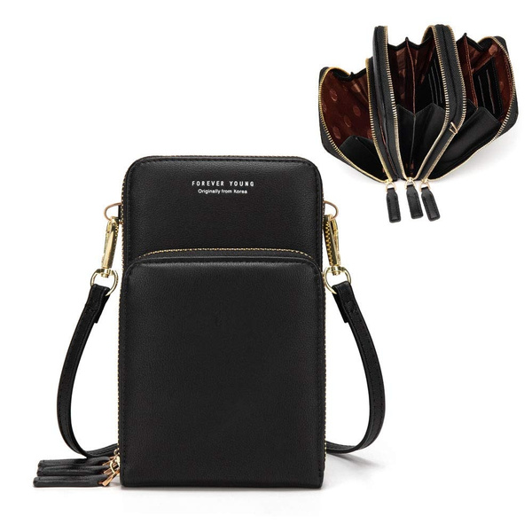 Women Single Shoulder Crossbody Bags Mini Messenger Bag Cellphone Bags Wallet 