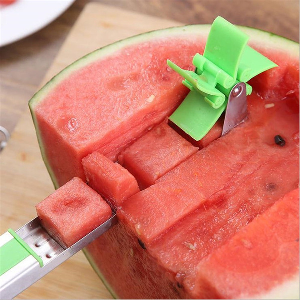 Watermelon Cutter Slicer, 304 Stainless Steel Windmill Shape Melon