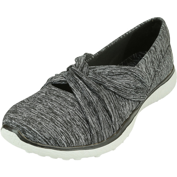 Skechers Women s Microburst Knot Concerned Ankle High Fabric Slip