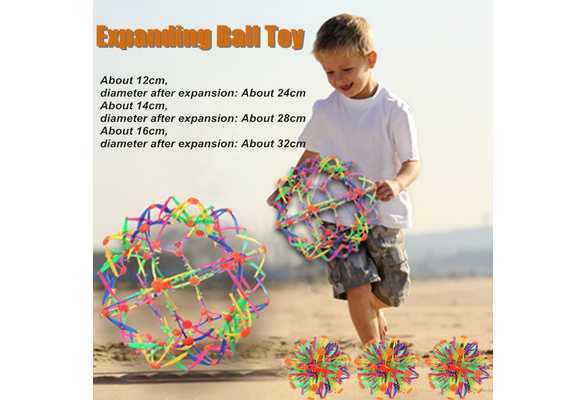 Baby Throwing Ball Stretching Shrinking Ball Sphere Toy Expanding Ball  a_ 