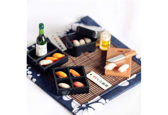 1:12 Miniatur-Picknick-Brotdose Sushi-Box im japaniscWP4 Stil Puppenhaus Ac LTKJ 