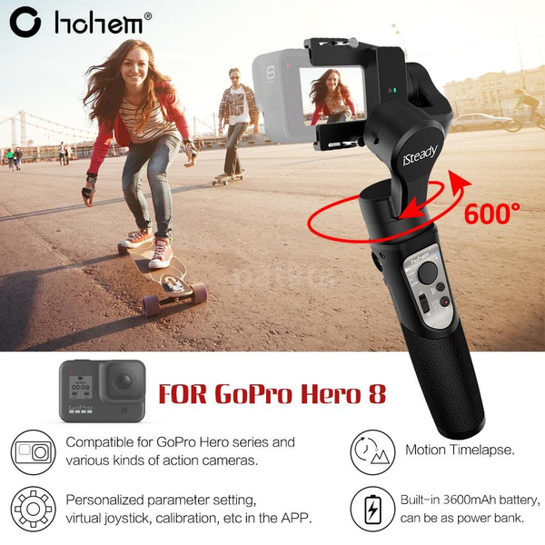 Hohem ISteady Pro 3 Handheld 3-Axis WiFi Action Camera Gimbal Stabilizer  IPX4 Splash Proof Anti-Shake APP Remote Control with Mini Tripod Stand