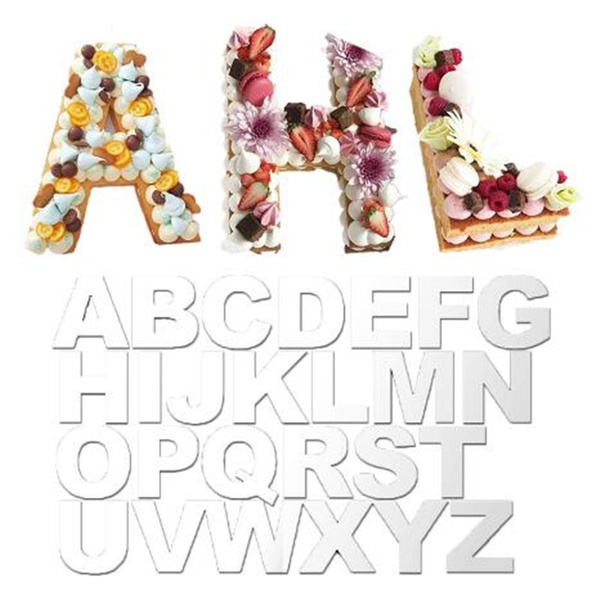 Cake Decor Silicon 48 Cavity Block Alphabet With Number Moulds Brown C –  Arife Online Store