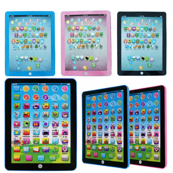Baby Tablet Educational Toys Girls Toy For 1-6 Year Old Toddler Learning English 
