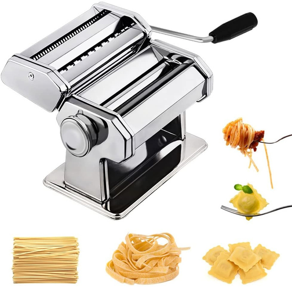 Hot Selling Home Kitchen Stainless Steel Manual Pasta Maker Machine Hand  Crank Pastry Roller Spaghetti Noodle