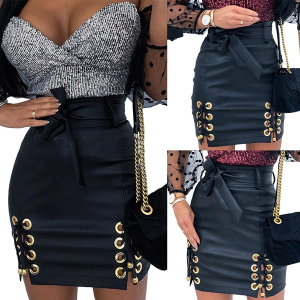 Belt discount bandage skirt