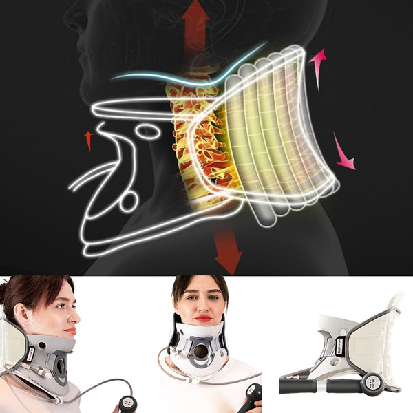 Air traction neck outlet brace