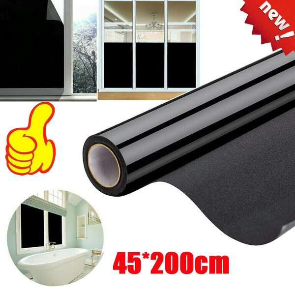 Blackout Static Cling Film Static Cling Privacy Block Sun UV Protection 