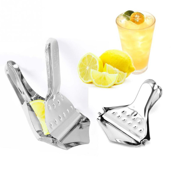 Metal Manual Hand Press Lemon Squeezer Stainless Steel Fruit Lime Orange Juicer Citrus Wedge Tools Kitchen Bar Accessories 