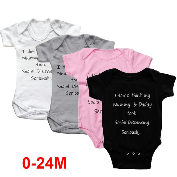 I dont think my mummy and daddy took social distance seriously bodysuit new baby 