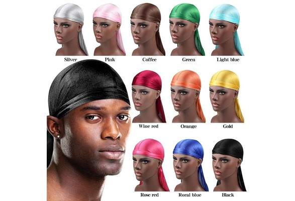 Unisex Satin Silky Durag for Men Women 