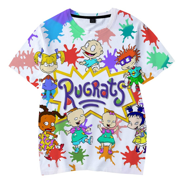 Rugrats Children's T-shirt 3d Printed T-shirt Comedy cartoon T-shirt Wish