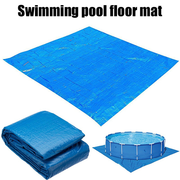Ground Cloth Swimming Pool Floor Protector Mat Foldable Waterproof Paddling  Pools