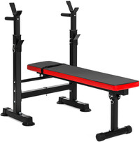 Competitor Pro Home Gym Standard Adjustable Weight Bench With 80 Pound Set Wish