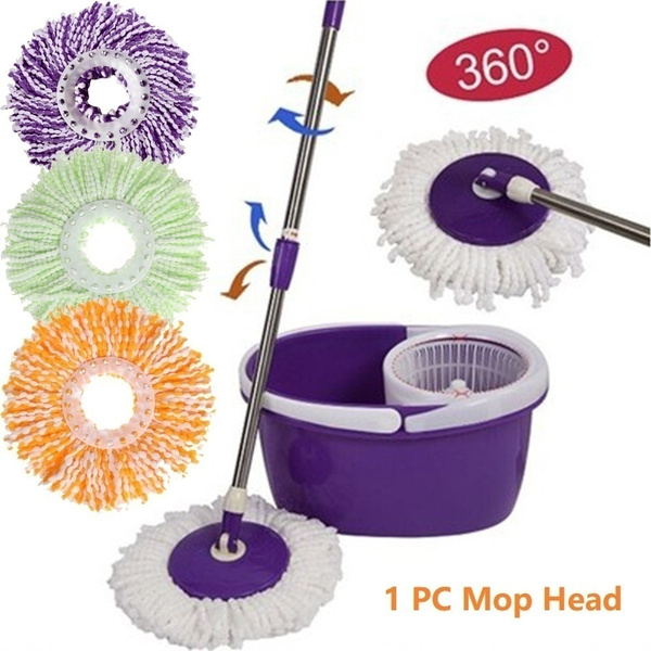 360 Rotating Replacement Mop Head Easy Magic Microfiber Spinning Floor