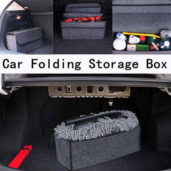 Cheap Folding Car Trunk Tool Bag Felt Cloth Large Capacity Storage Bag Auto  Interior Stowing Tidying Container Bags Car Tool Bag