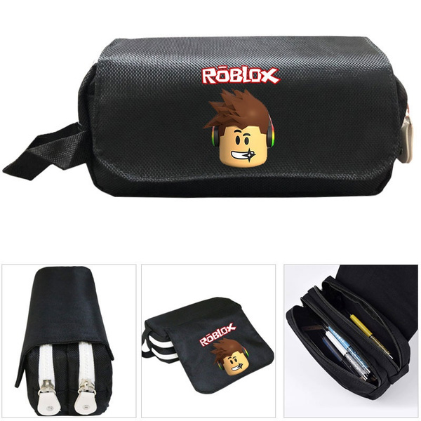 Cartoon Roblox Pencil Case Boy Girl Large Capacity School Supplies Pen Pouch Kids School Stationery Storage Bag Wish - roblox pencil case game around candy color pu pencil case student men and women cute stationery bag pencil box for kids white pencil case from