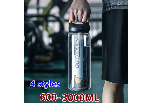 Water Bottle Large Capacity 3l Super Large Straw Cup Portable Dinkware  Plastic Space Cup Drink Bottle Outdoor Sports Kettle