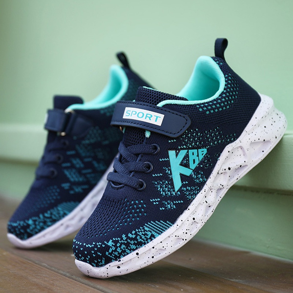 Boys Girls Kids Sneakers No Lace 