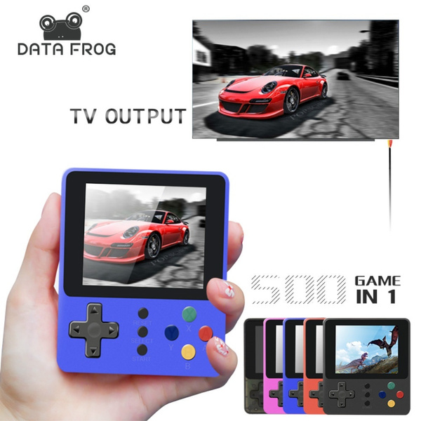 DATA FROG Mini Video Game Console Built-in 500 Arcade Games Handheld ...