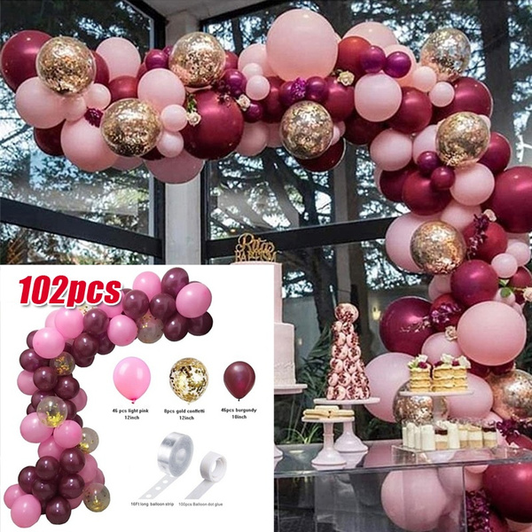 102pcs Mixed Colored Party Decoration Balloons