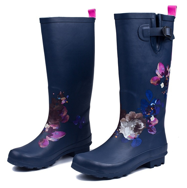 womens floral rain boots