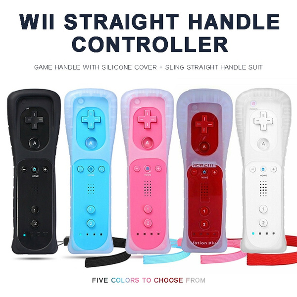 2 In 1 Replacement Remote Controller With Silicone Case Wrist Strap For Wii Wii U Wish