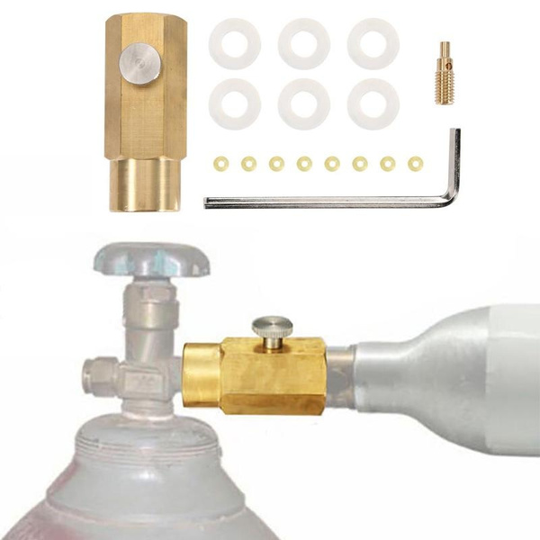 Filling SodaStream Tank CO2 Refill Adapter Connector Kit For CGA320