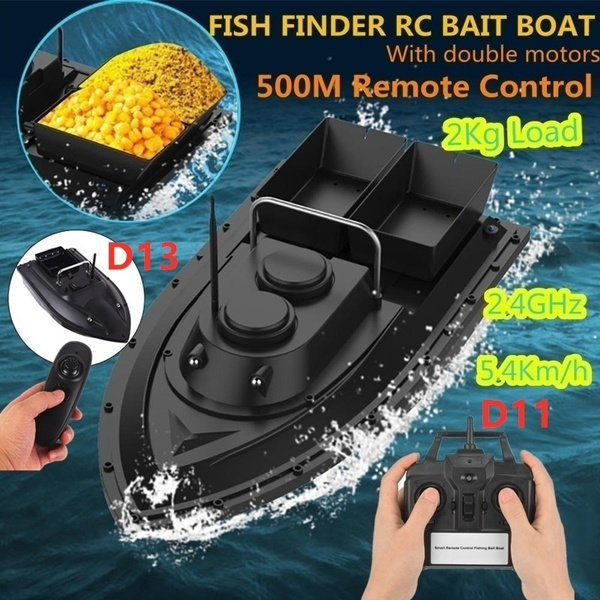 2020 Newest 500M D11/D13 Smart RC Bait Boat Dual Motor Fish Finder