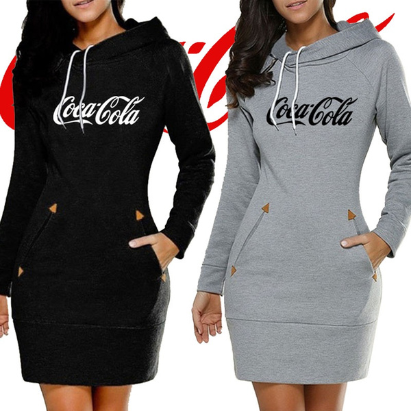 long sweater dress with moletom com capuz