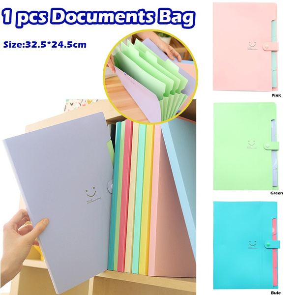 1 Pcs Folder A4 File Document Bag Pouch Bill Folder Holder Organizer ...