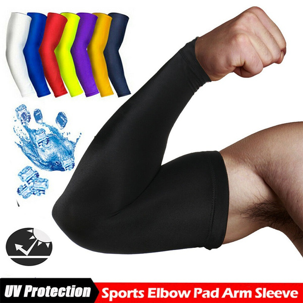 Compression Elbow Support Thigh Arm Sleeves Brace UV Sun Protection Men Women 