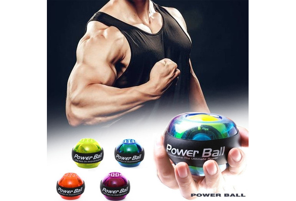 Wrist Muscle Power LED Gyroscope Ball Gyro Arm Exerciser Strengthener Trainer