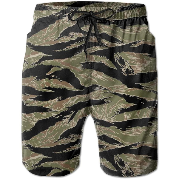 Camo on sale swimming trunks