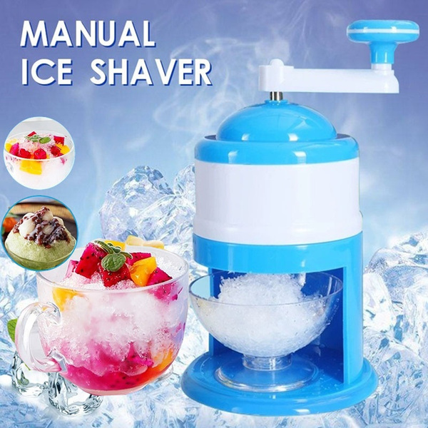 Shaved ice machine manual home use ice shaver machine crusher