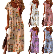 Summer, short sleeve dress, Sleeve, Ethnic Style