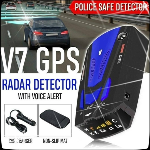 Car V7 16 Band 360 GPS Camera Laser Police Safe Anti Radar Detector Voice  Alert