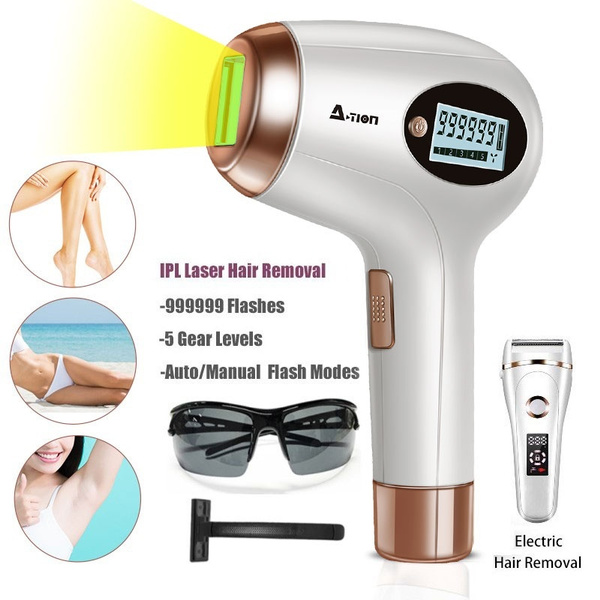 Upgraded to 999 999 Flashes Beamia At Home IPL Hair Removal System Permanent Painless Hair Remover Device for Women Men Facial and Full Body IPL