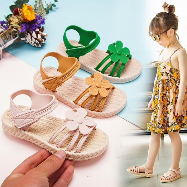 PANDANINJIA Gina Girls Sandals Open Toe Summer Flats India | Ubuy