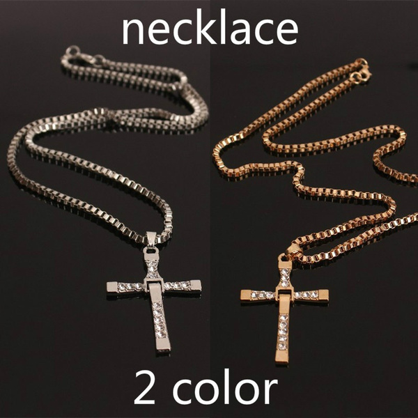 Men Cross Pendant Necklace Gift Jewelry 
