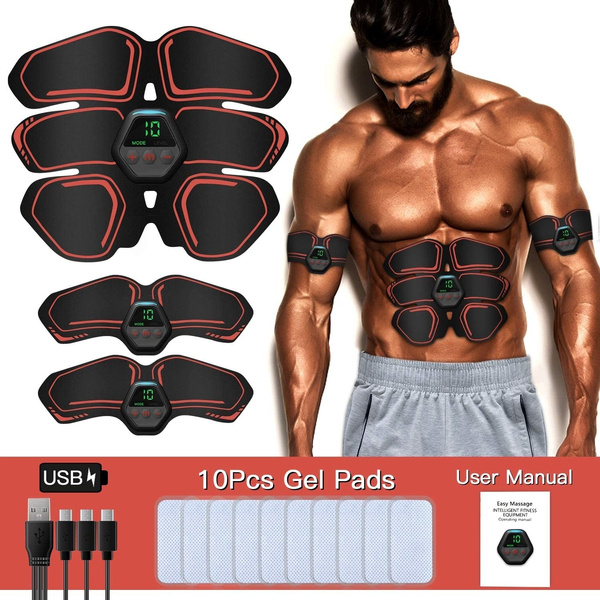 Mens ABS Stimulator Muscle Trainer Ultimate Fitness 10 Modes 20 Levels Operation 